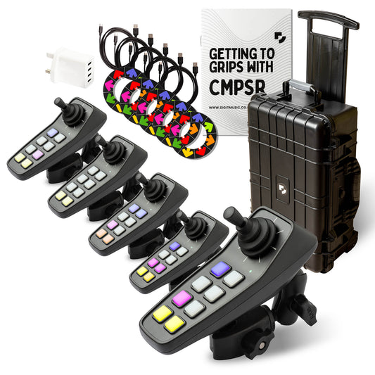 CMPSR Ensemble Pack - x5 CMPSR, x5 Mounts, Hard Case, Charging Cables