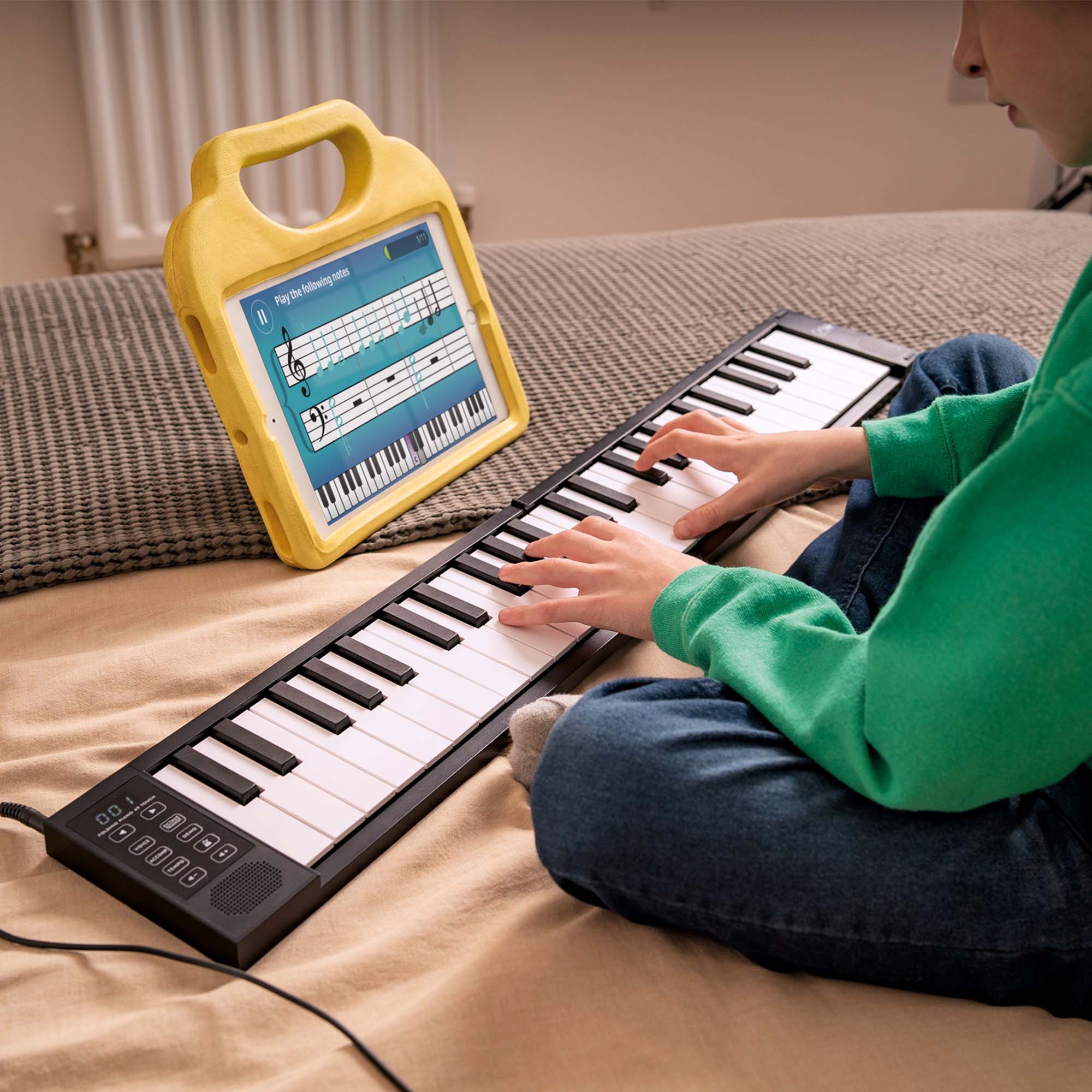 Carry-On 49 Key Touch Sensitive Folding Piano#Colour_Black