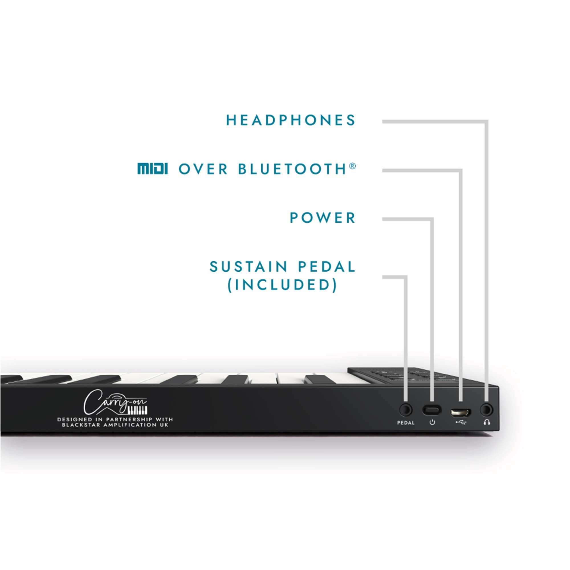 Carry-On 88 Key Touch Sensitive Folding Piano#Colour_Black
