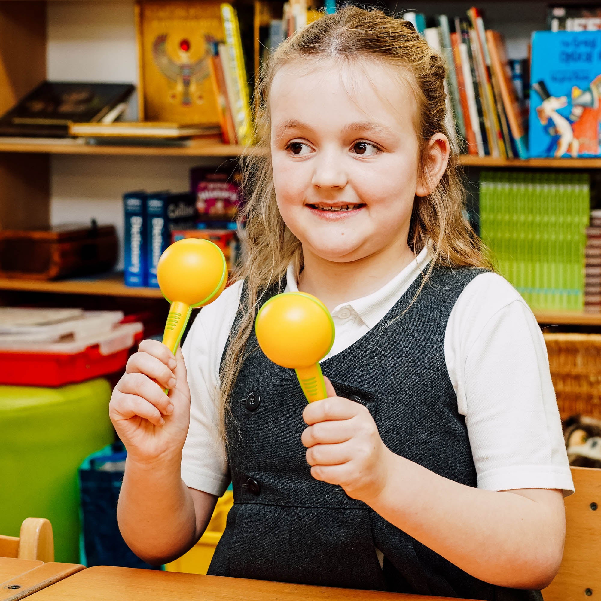 A-Star Plastic Maracas Small Yellow Maracas, Shakers and Guiros#Colour_Yellow