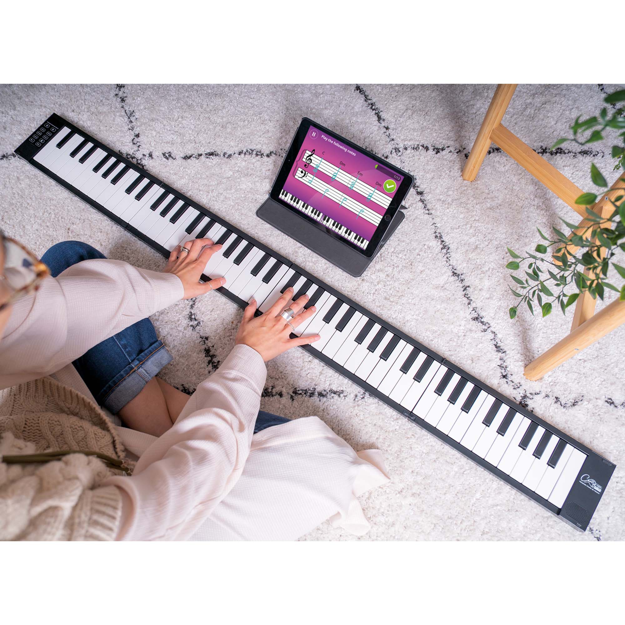 Carry-On 88 Key Touch Sensitive Folding Piano#Colour_Black