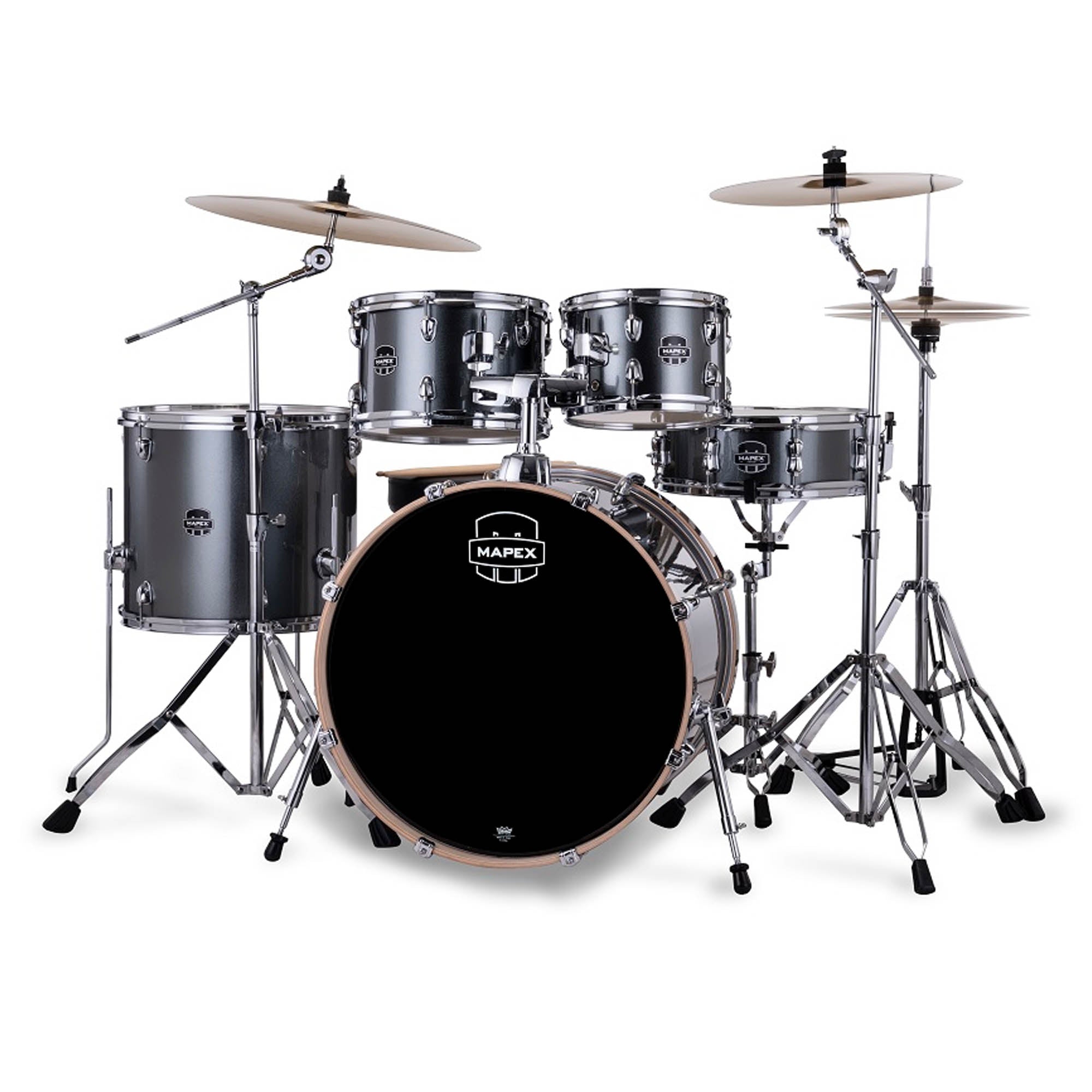 Mapex Venus 22 Inch 5 Piece Rock Drum Kit - Steel Blue Metallic