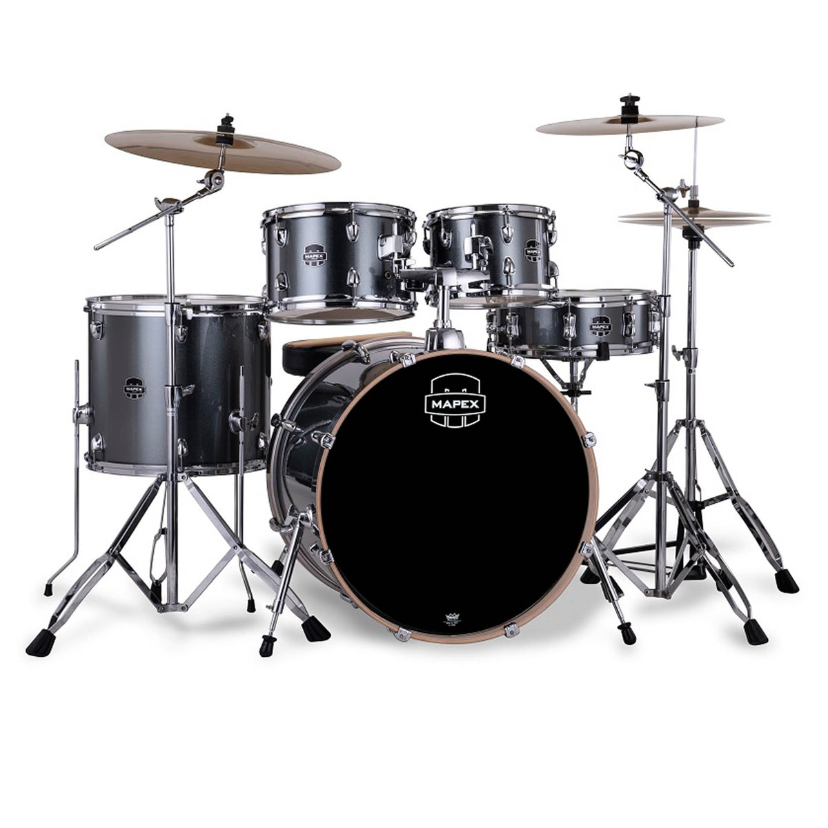 Mapex Venus 22 Inch 5 Piece Rock Drum Kit - Steel Blue Metallic