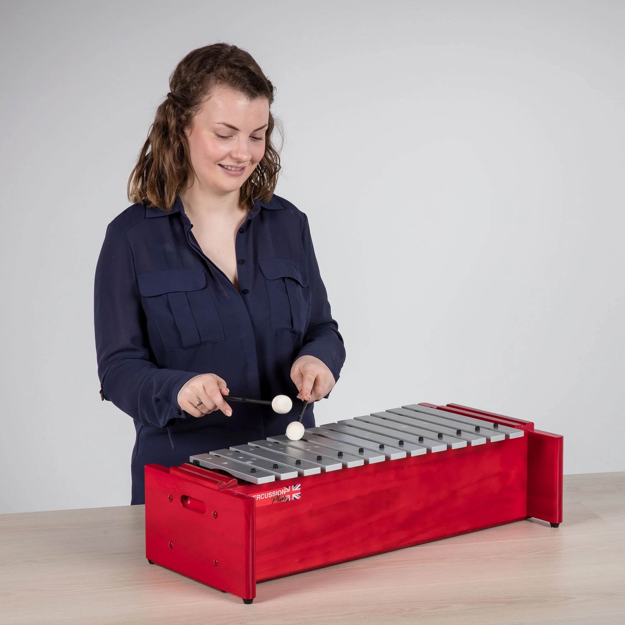 Percussion Plus Classic Red Box Alto Diatonic Metallophone