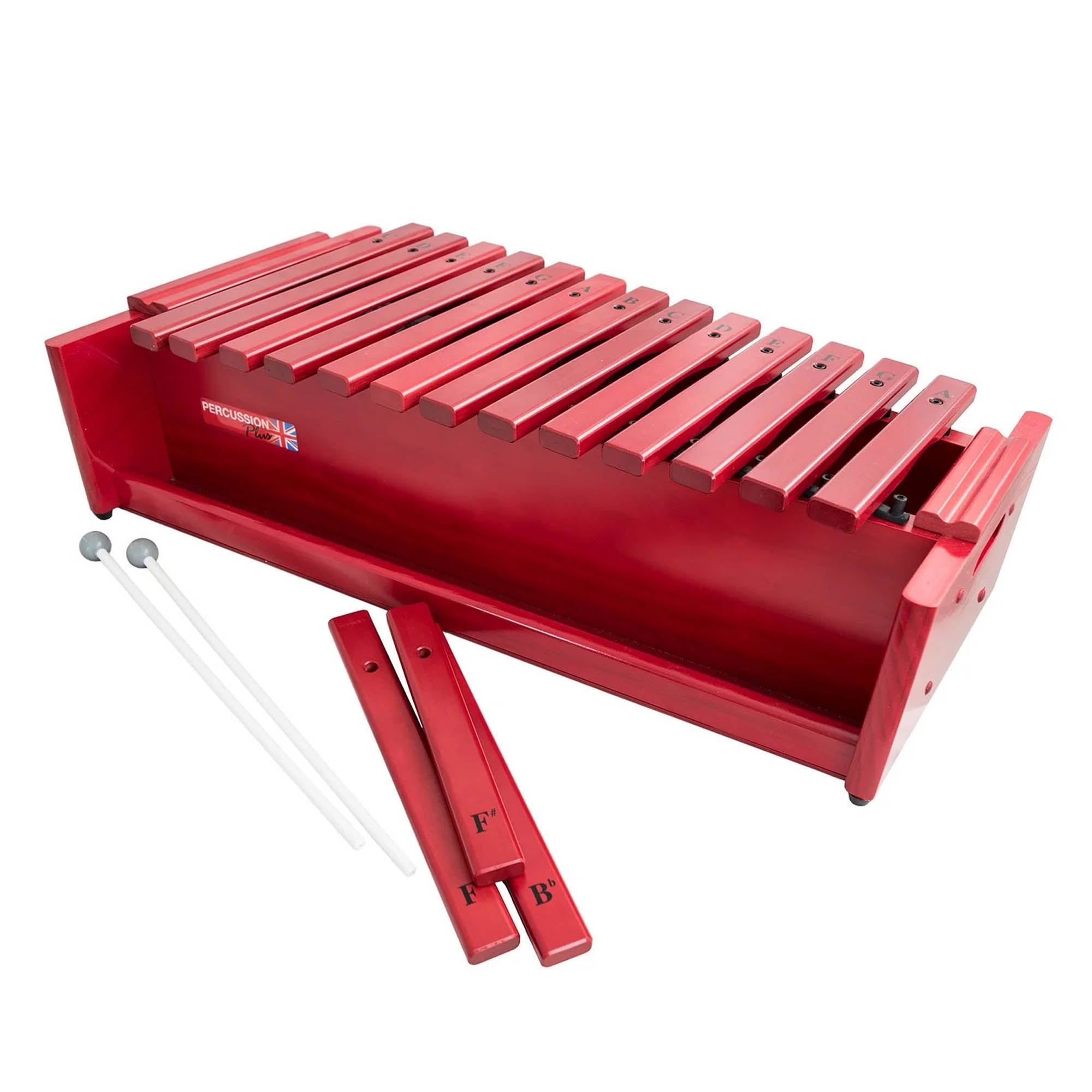 Percussion Plus Classic Red Box Alto Diatonic Xylophone