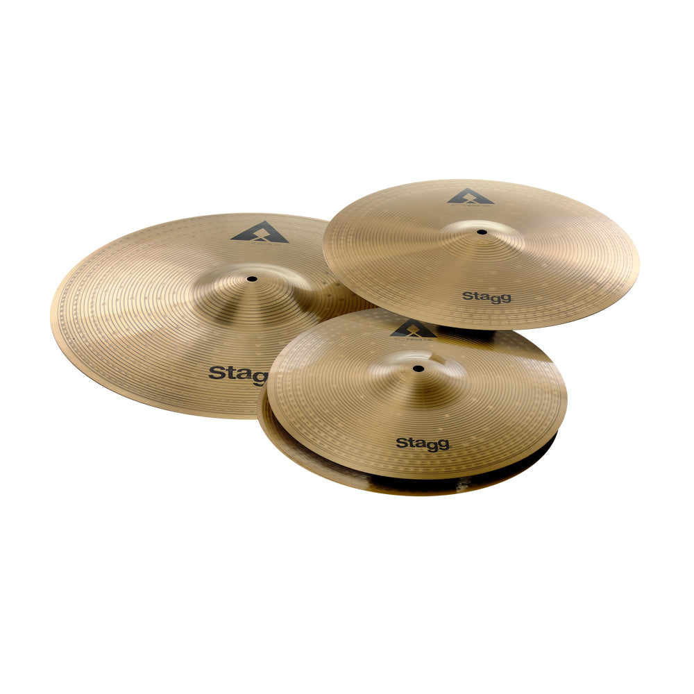 Stagg AXK SET copper-steel cymbal set with hi-hats, crash and ride