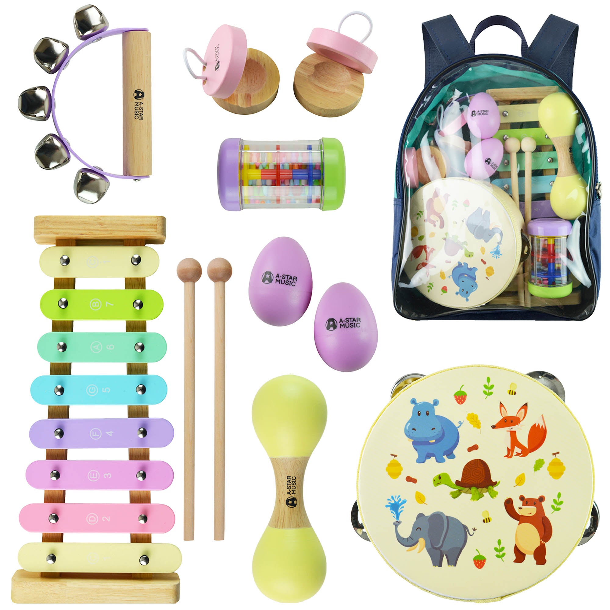 A-Star Children's Percussion Gift Set with Bag