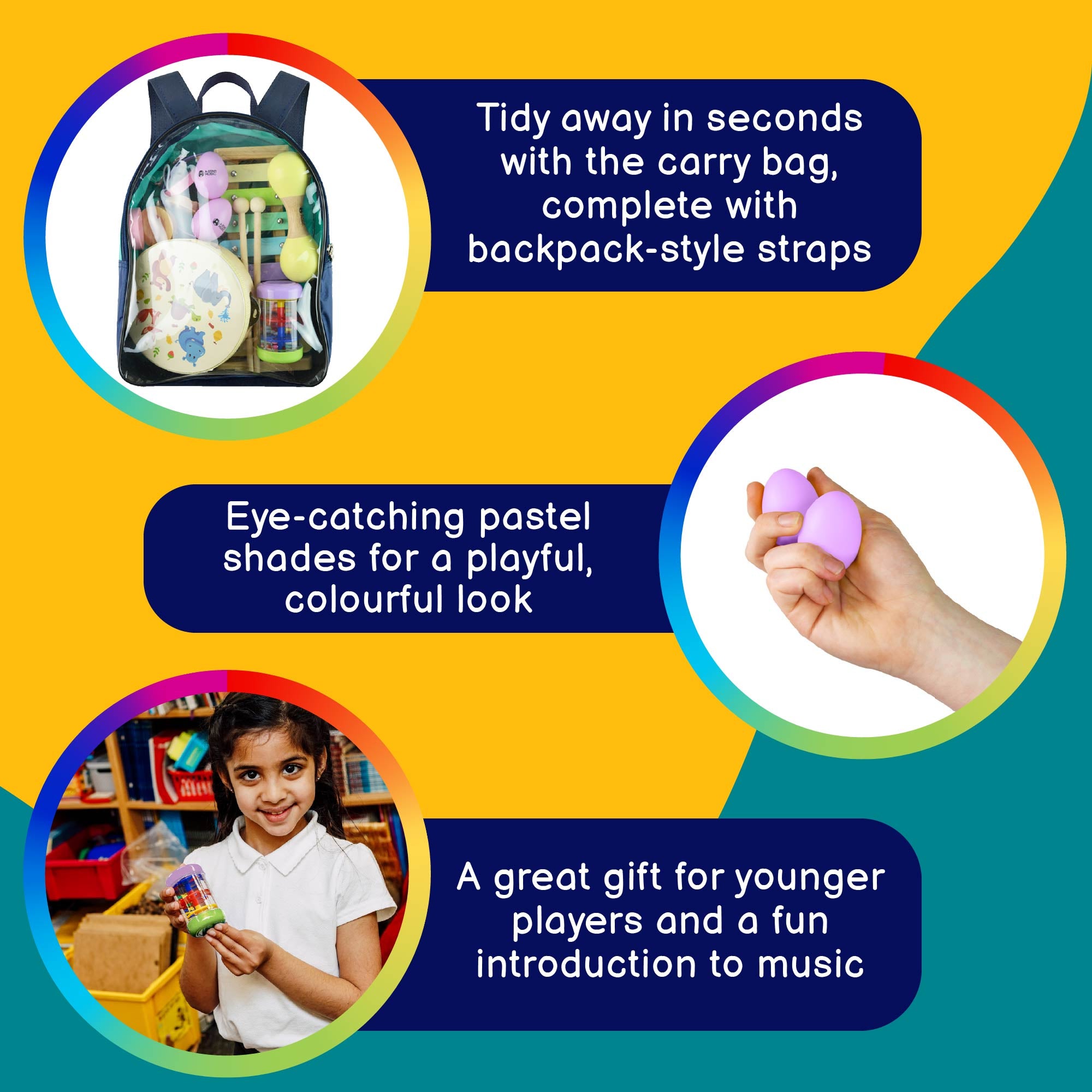 A-Star Children's Percussion Gift Set with Bag