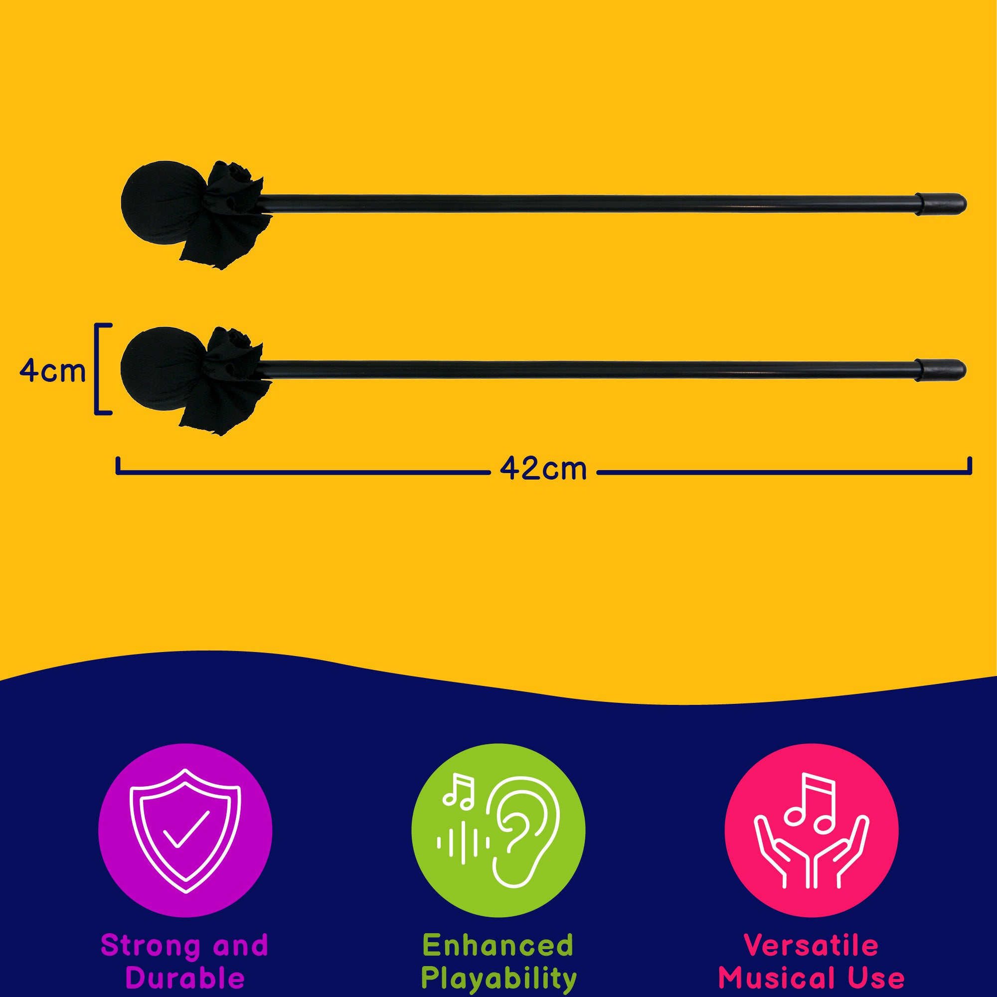 A-Star Gathering Drum Beaters - Pair