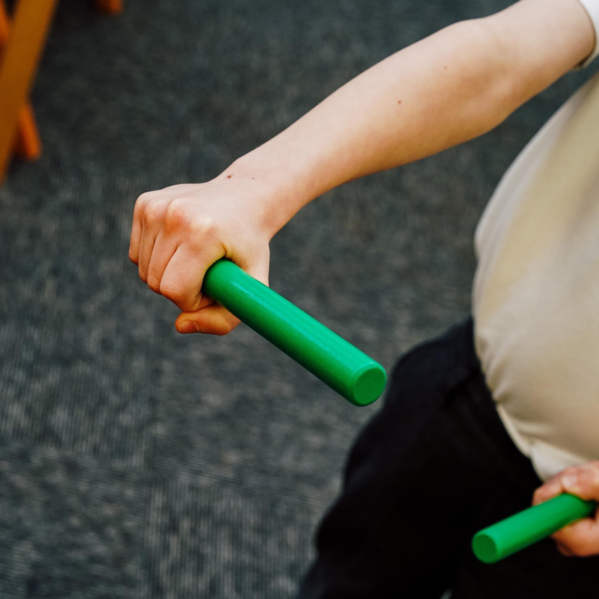 A-Star Coloured Claves - 10 Pairs Claves, Castanets and Woodblocks#Colour_Green