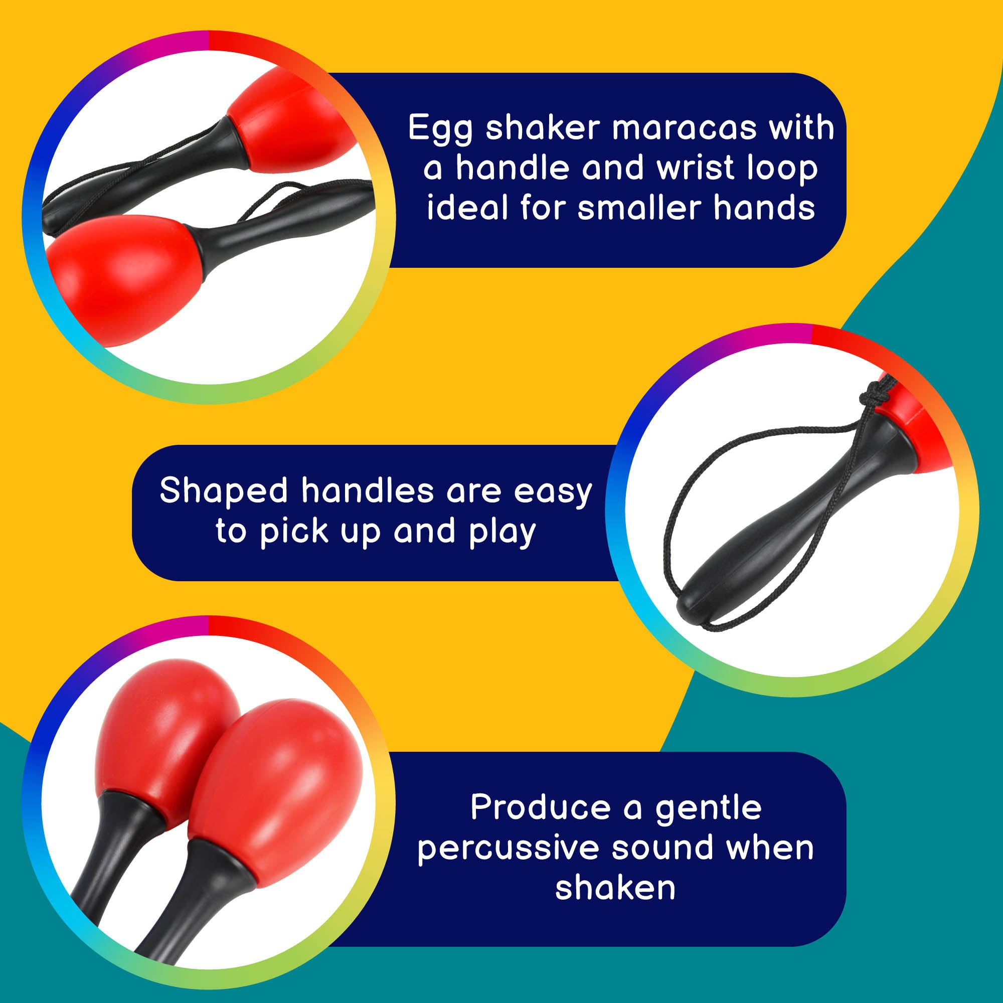 A-Star Egg Maracas - Red