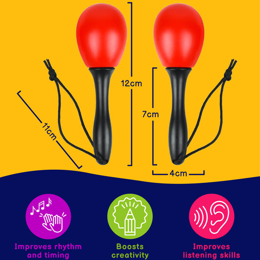 A-Star Egg Maracas - Red