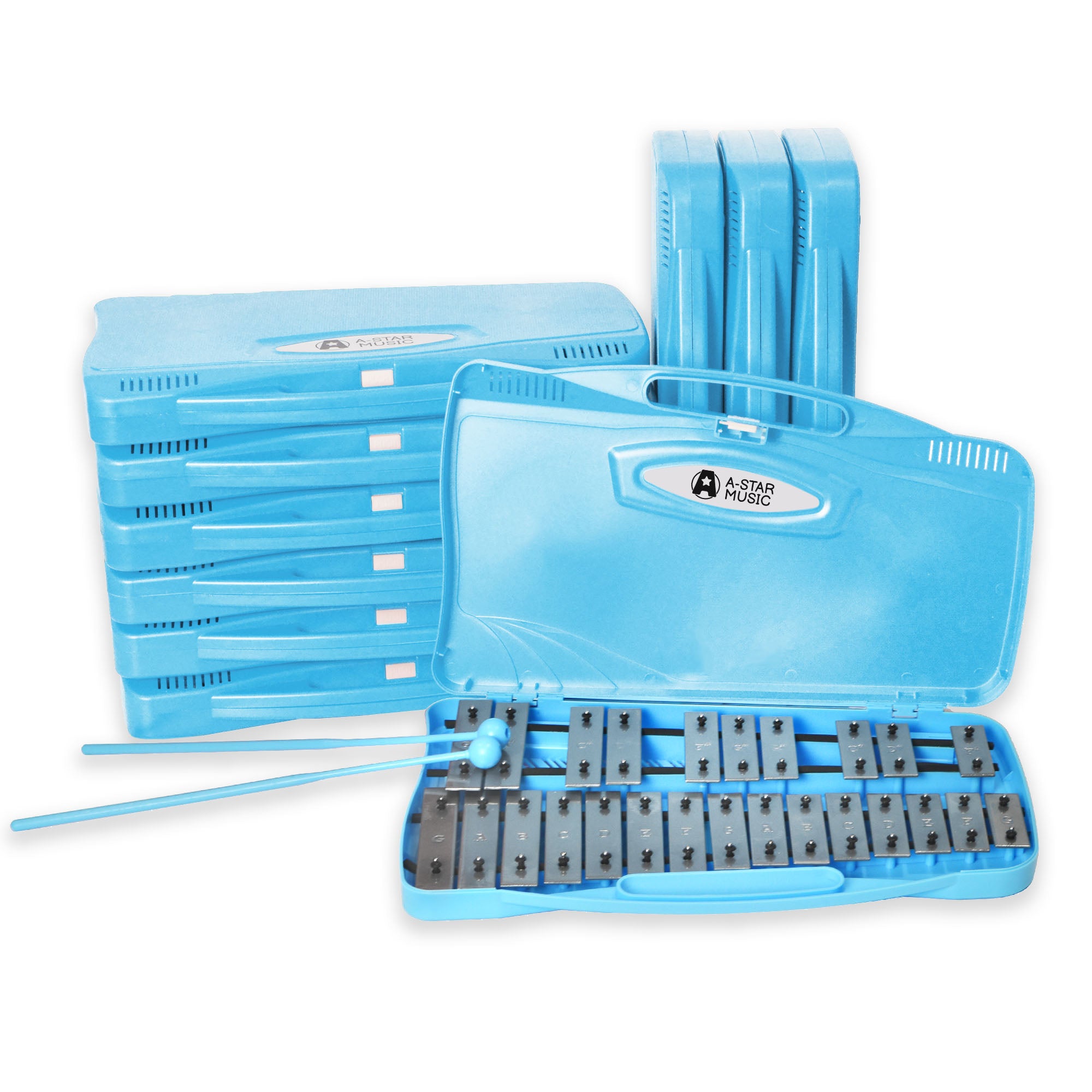 A-Star 25 Note Chromatic Glockenspiel - 10 Pack#Colour_Blue