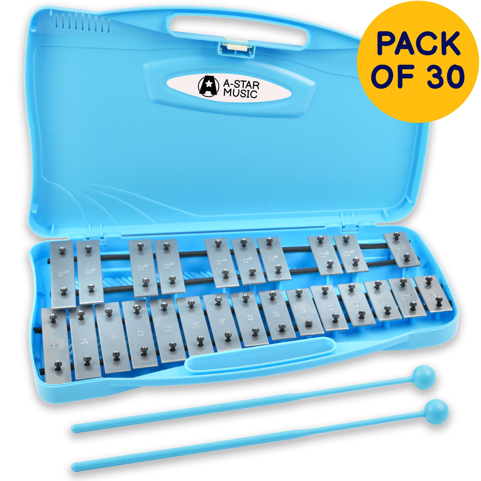 A-Star 25 Note Chromatic Glockenspiel - 30 Pack#Colour_Blue