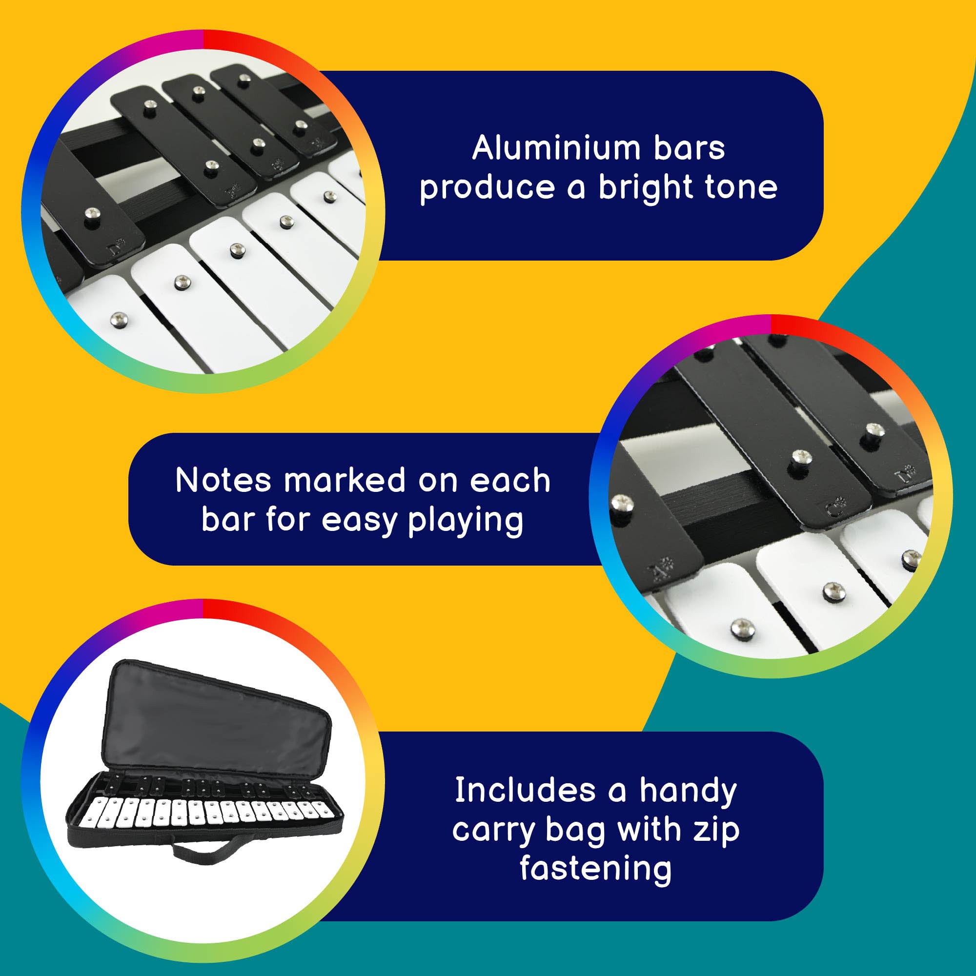 A-Star 25 Note Tabletop Glockenspiel