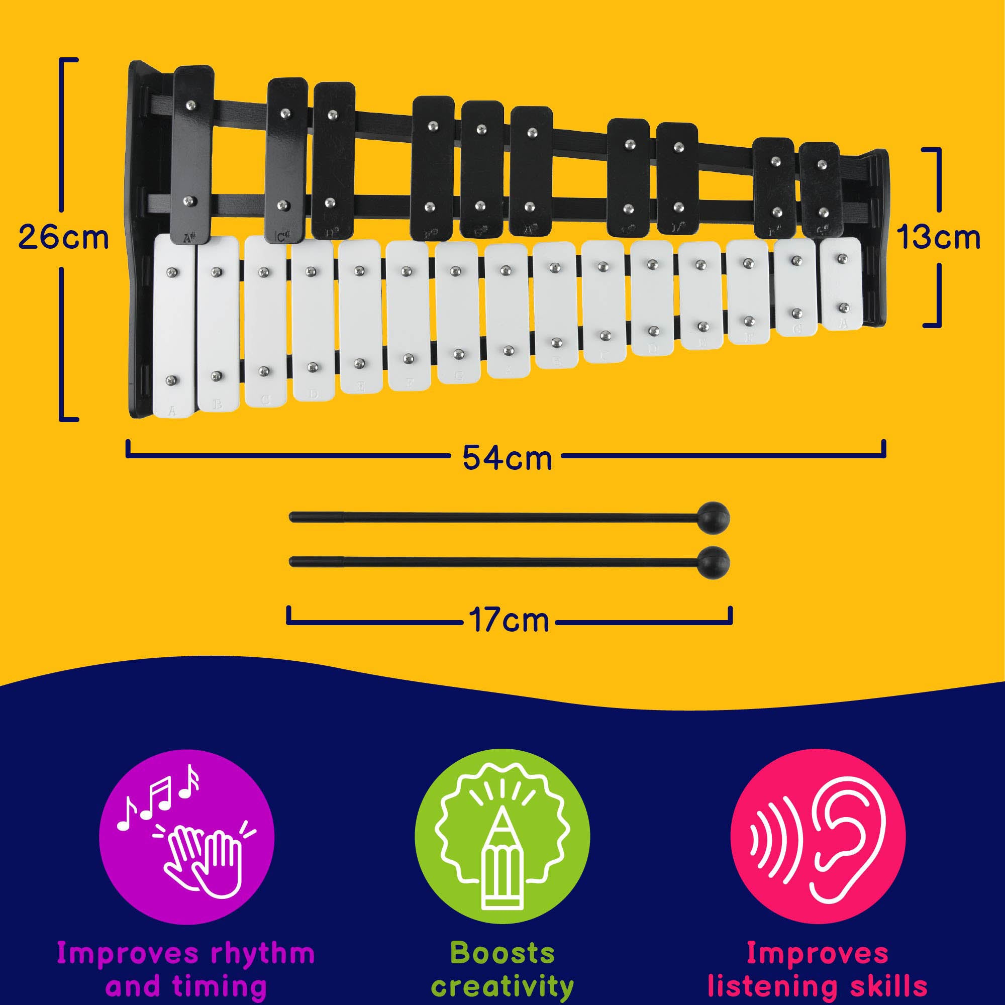 A-Star 25 Note Tabletop Glockenspiel