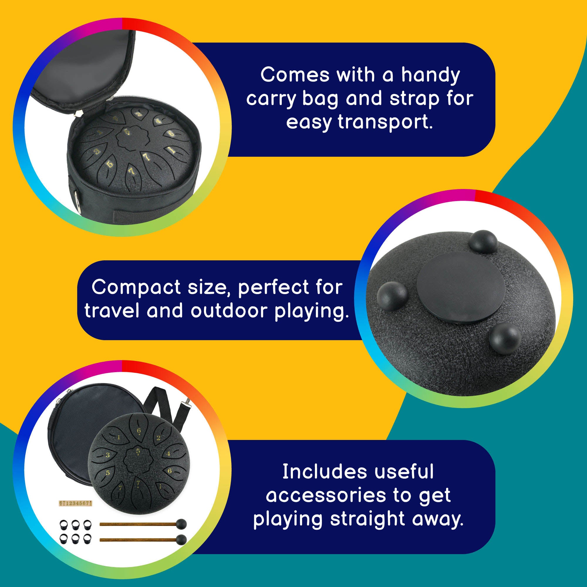 A-Star 6 Inch Tongue Drum Key of C