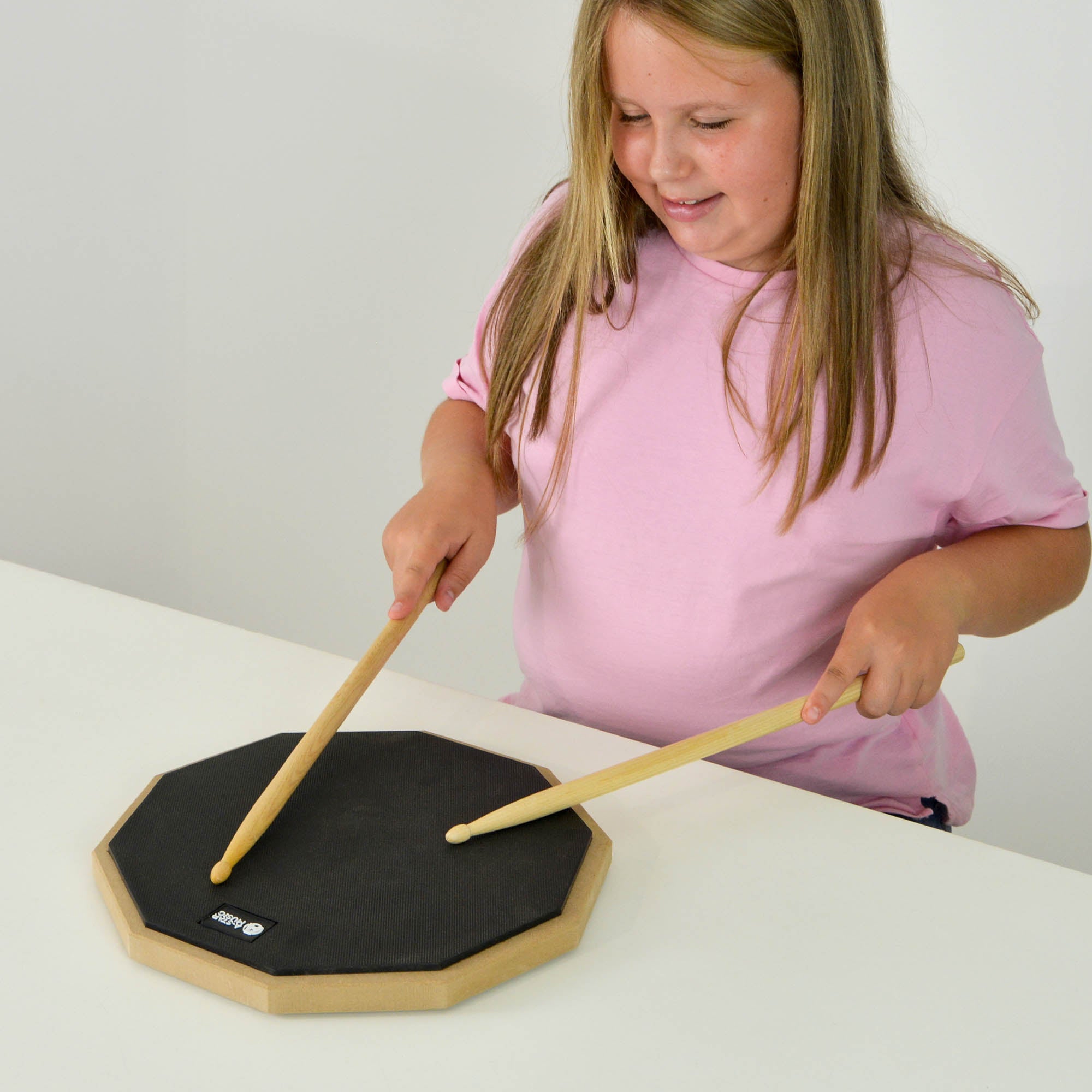 A-Star 12 Inch Drum Practice Pad and 5B Drum Sticks