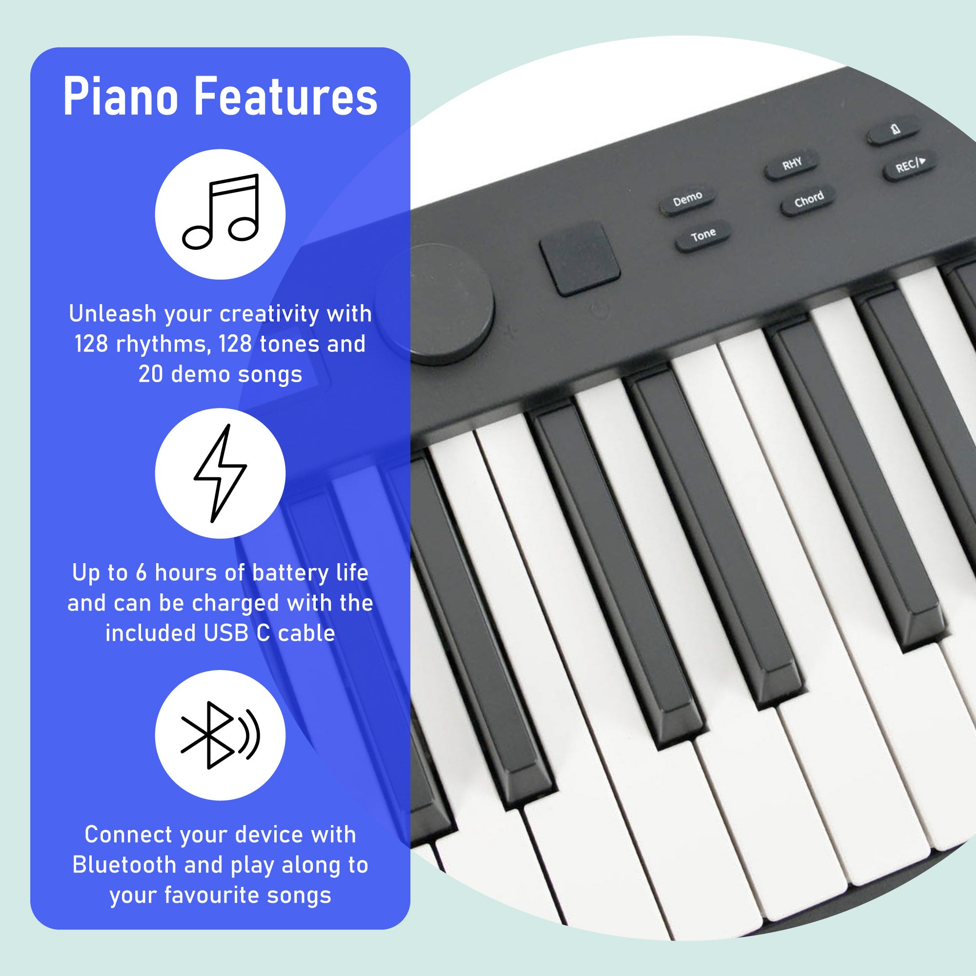 Axus AXF12 88 Note Folding Digital Piano