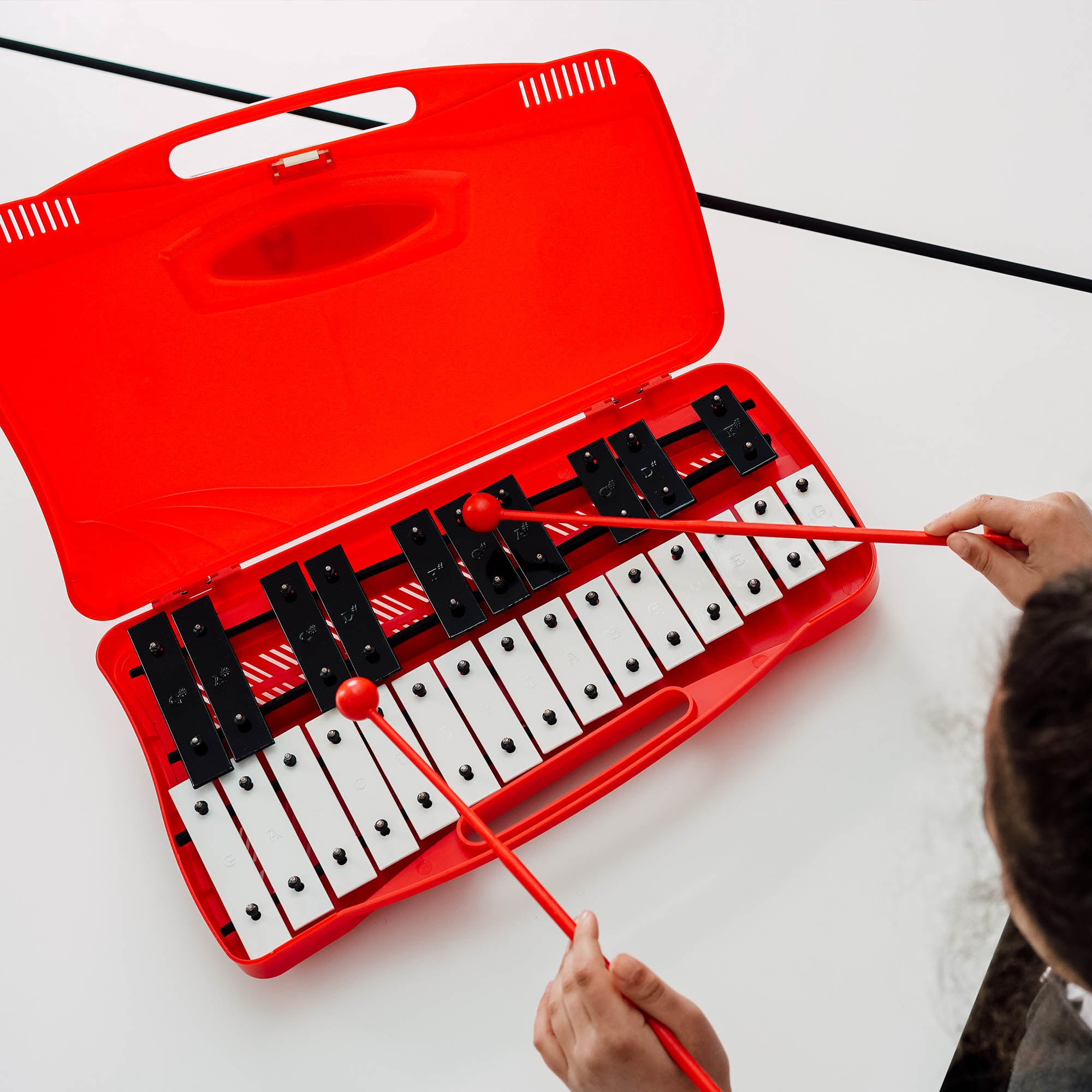 A-Star 25 Note Chromatic Glockenspiel - 30 Pack#Colour_Red