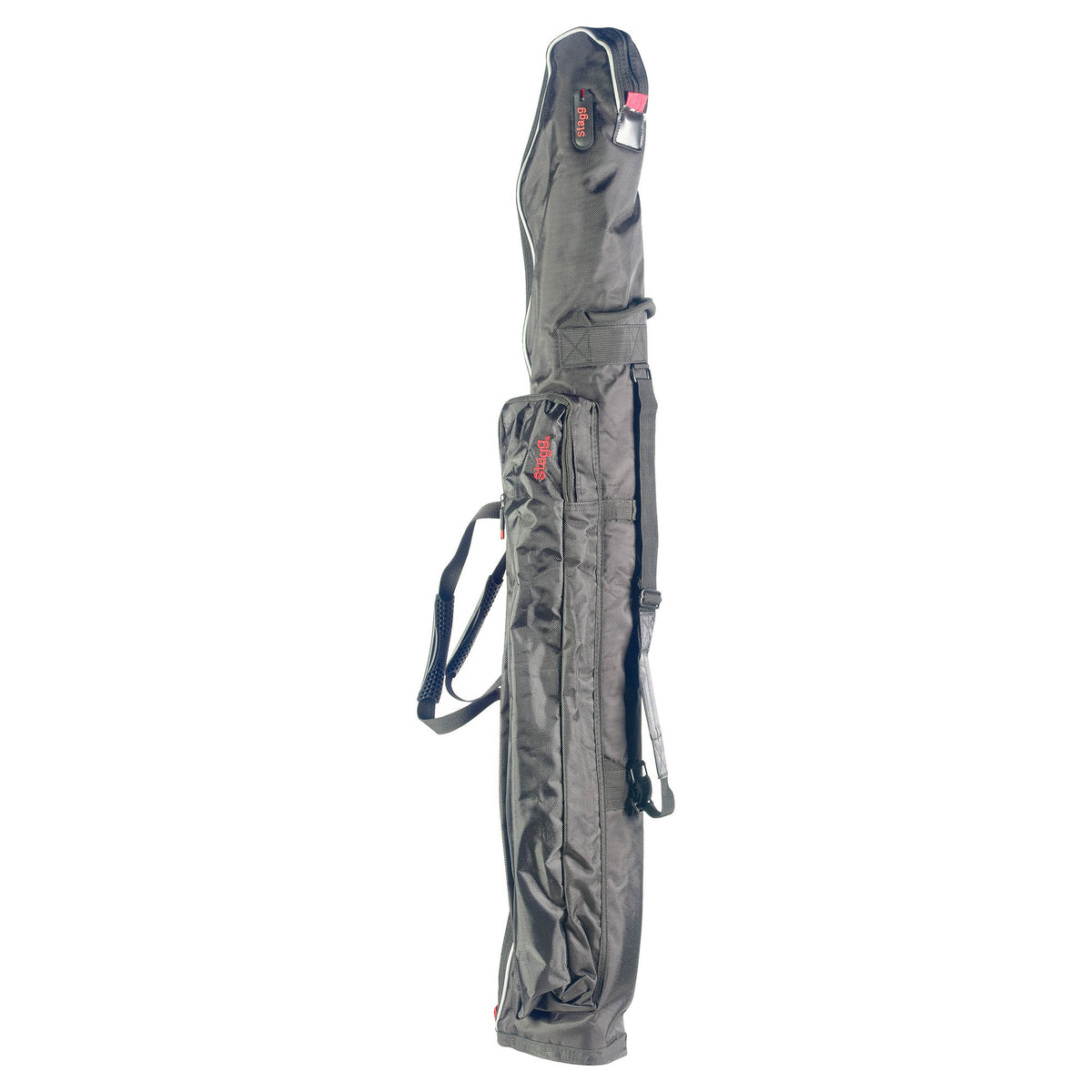 Stagg ECL 4/4 electric cello shown with gigbag and bow