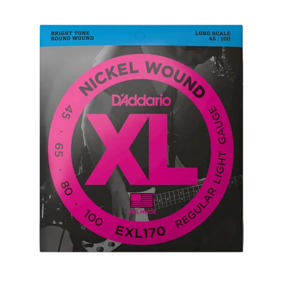 D'Addario 45-100 Regular Light XL Bass Guitar String Set