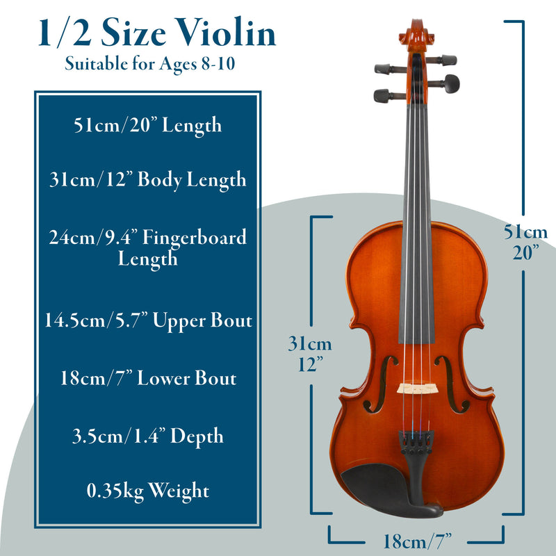 Forenza Prima I Series 1/2 Size Violin Outfit