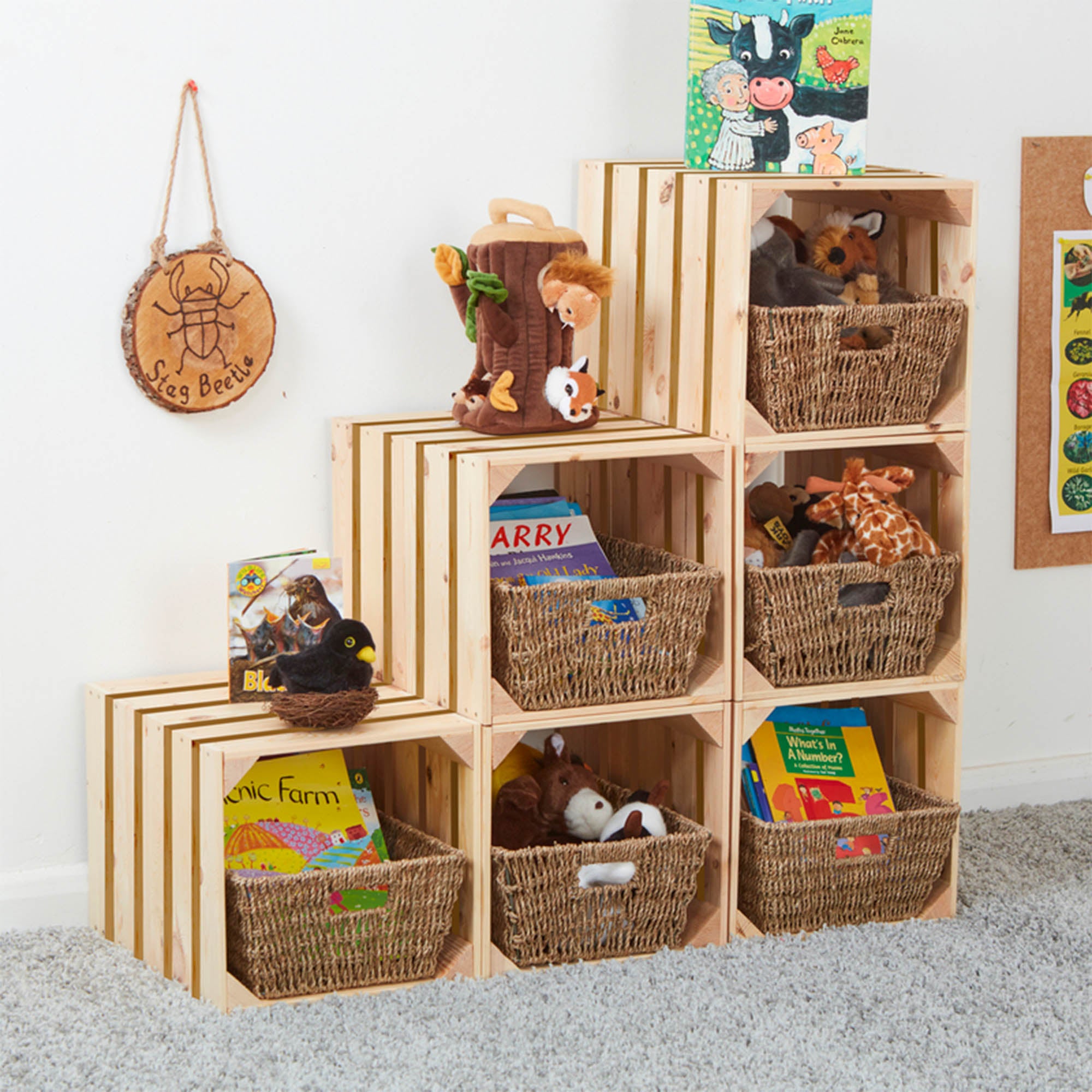 Cosy Modular Storage Squares - Pack of 9