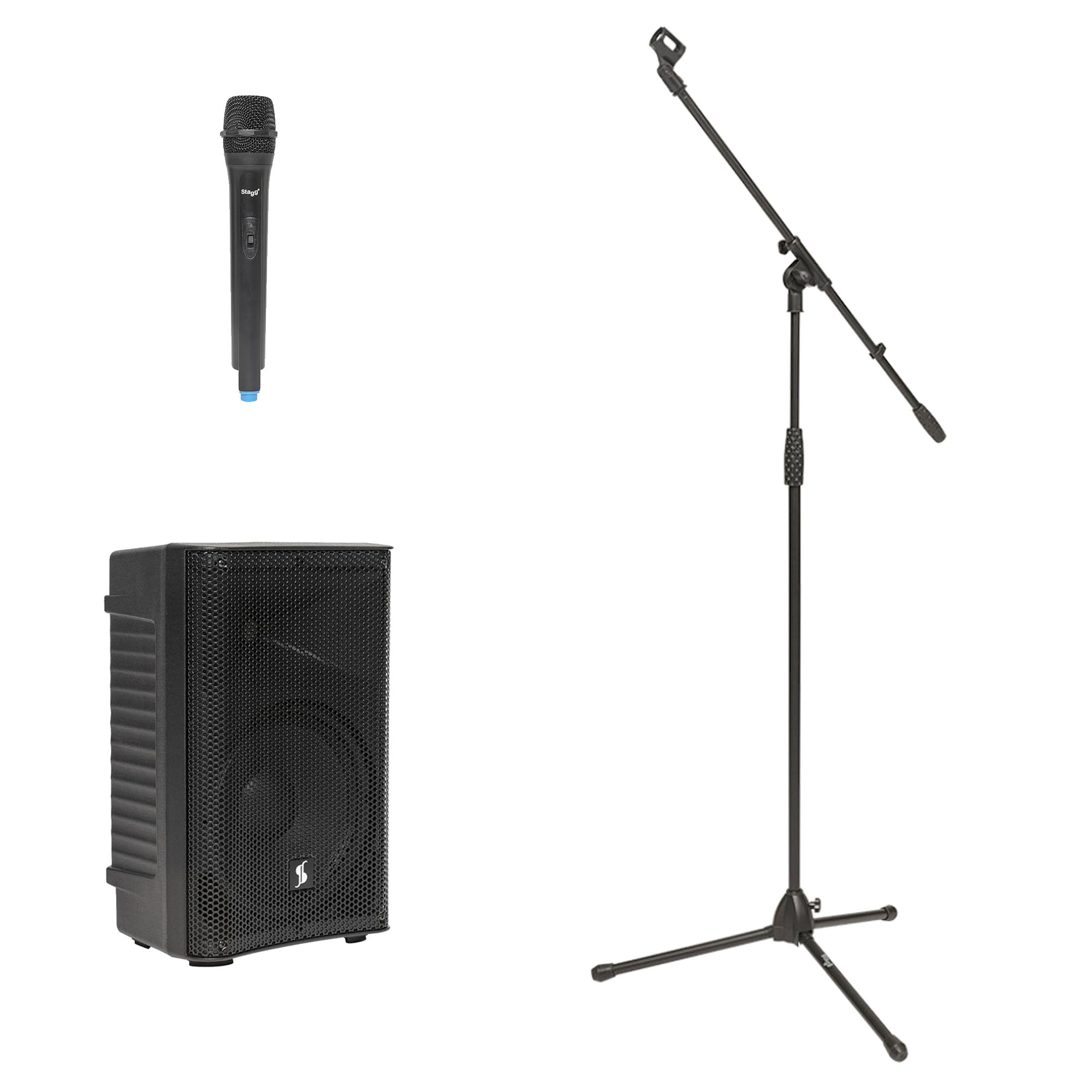 Stagg Vocal Pack with PA Speaker, Mic and Stand