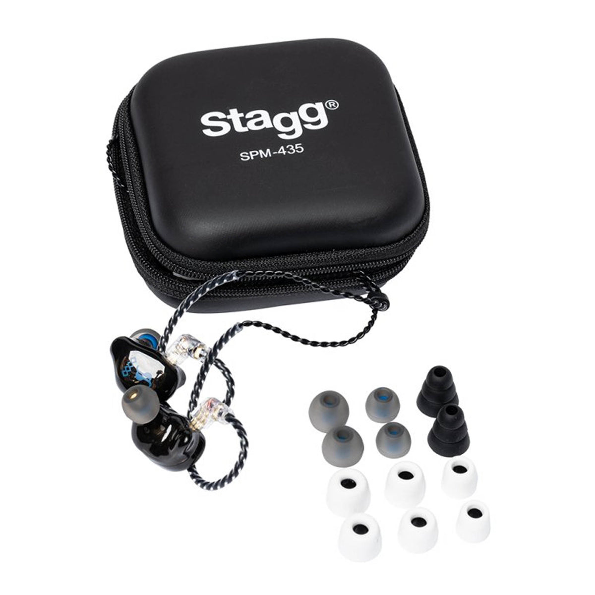 Stagg SPM-235 dual driver in-ear monitor earphones#Colour_Black