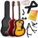 3rd Avenue Full Size Acoustic Guitar Premium Pack Blueburst Acoustic Guitars