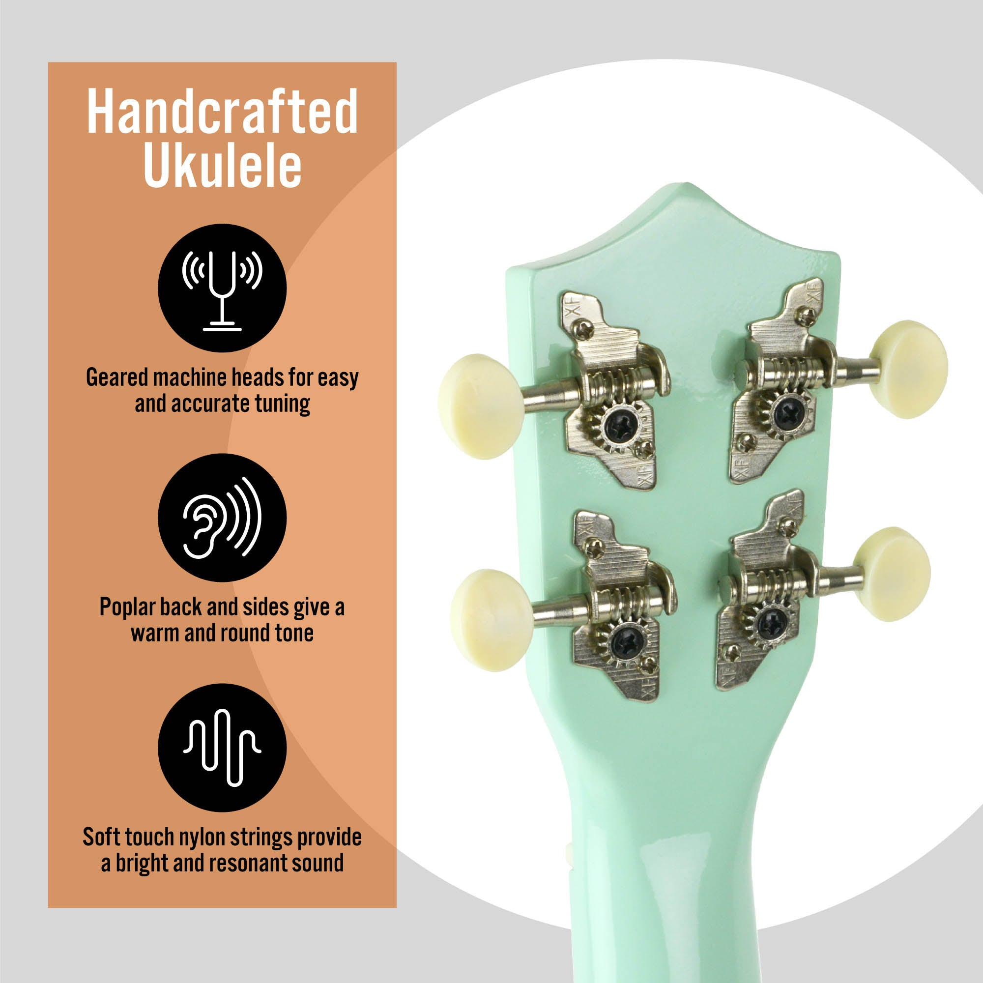 3rd Avenue Soprano Ukulele Ukuleles#Colour_Rainbow