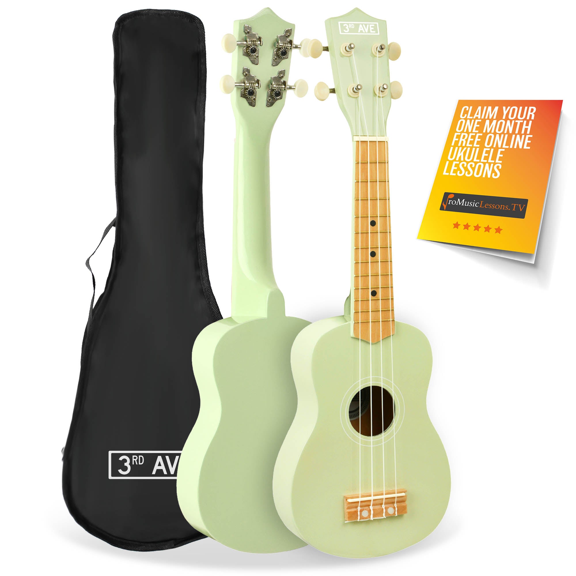 3rd Avenue Soprano Ukulele Ukuleles#Colour_Green