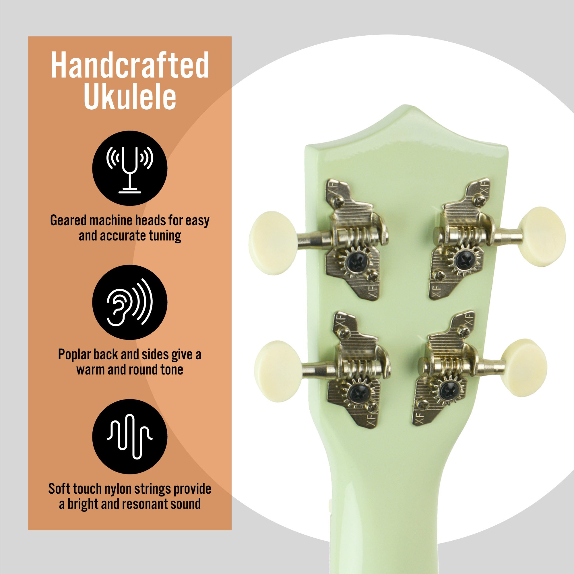 3rd Avenue Soprano Ukulele Ukuleles#Colour_Green