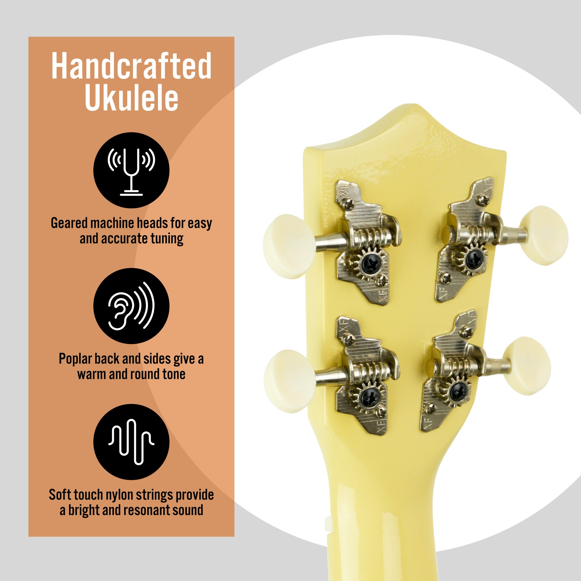 3rd Avenue Soprano Ukulele Ukuleles#Colour_Yellow