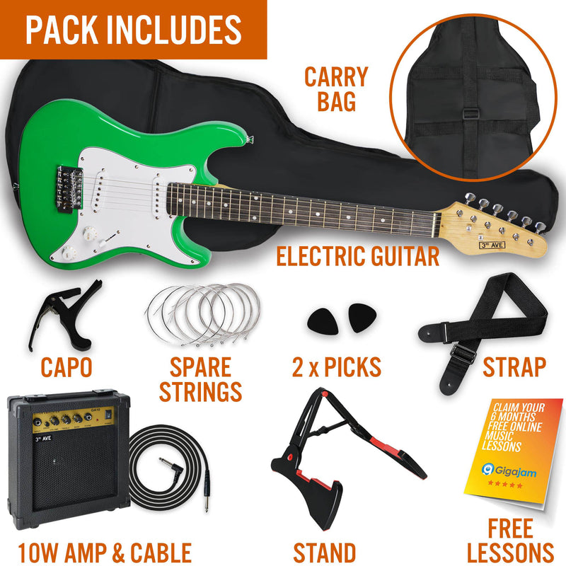 3rd Avenue 3/4 Size Electric Pack Electric Guitars