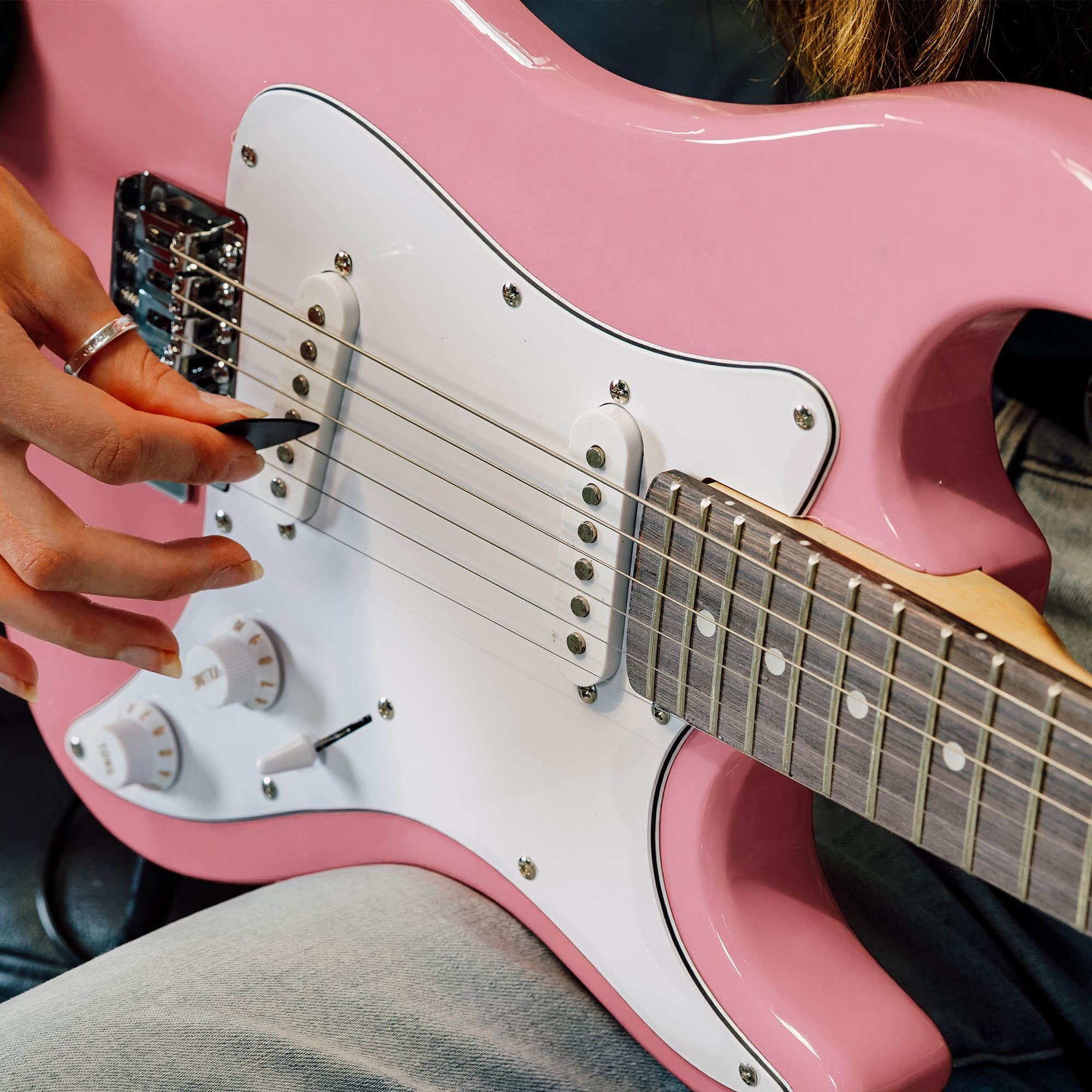 3rd Avenue 3/4 Size Electric Guitar Pack with Amp#Colour_Pink