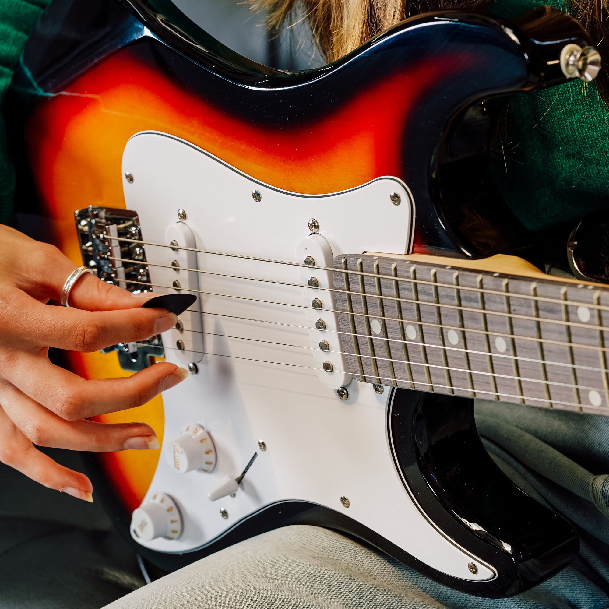 3rd Avenue 3/4 Size Electric Guitar Pack with Amp#Colour_Sunburst