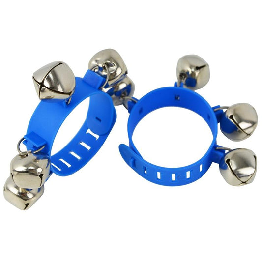 A-Star Plastic Wrist Bells Pair - Blue Bells and Jingles