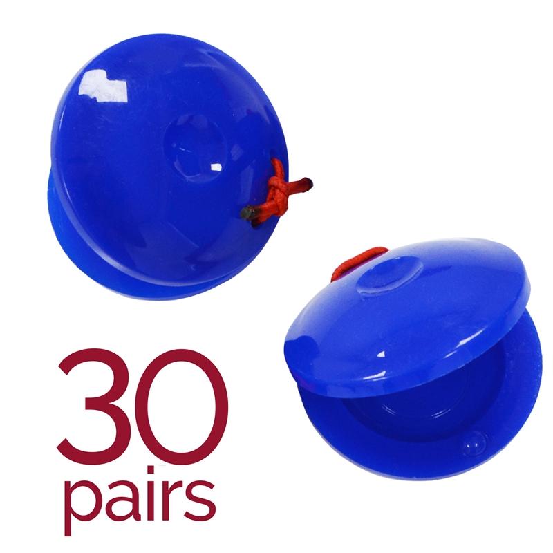 A-Star Plastic Finger Castanets Pair Claves, Castanets and Woodblocks#Size_Pack of 30