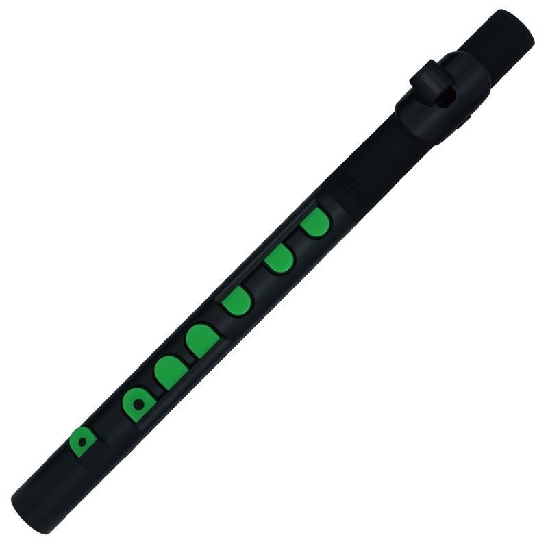 Nuvo TooT Black with Black Nuvo Plastic Woodwind#Colour_Black with Green