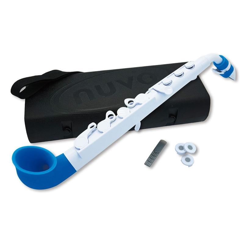 Nuvo jSax Nuvo Plastic Woodwind#Colour_White with Blue