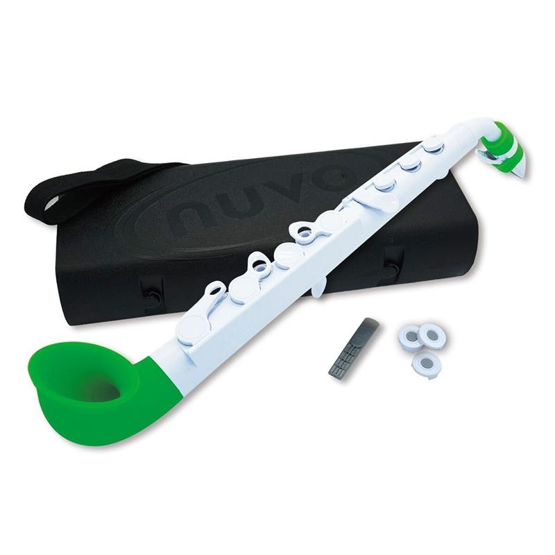 Nuvo jSax Nuvo Plastic Woodwind#Colour_White with Green