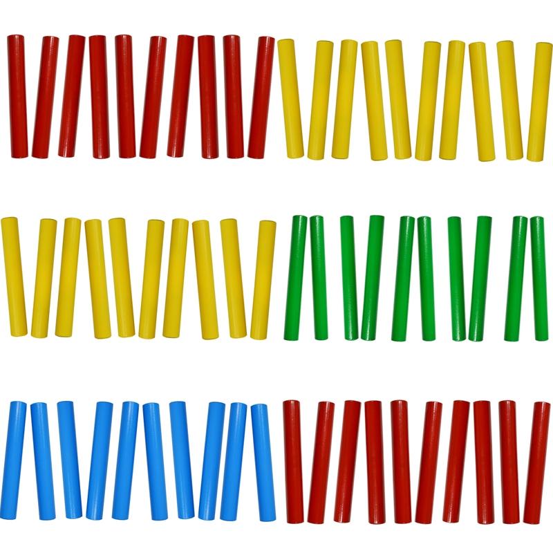 A-Star Wooden Claves Mixed Colour Packs#Size_Pack of 30