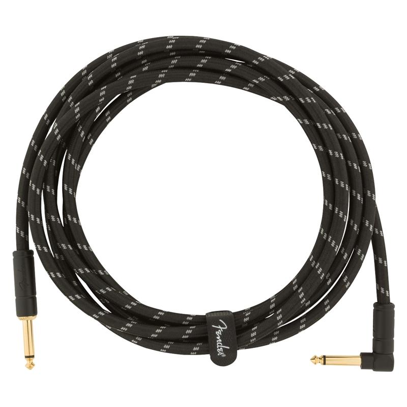 Fender Deluxe Series Instrument Cable 3m Black Tweed Guitars & Folk - Other Accessories