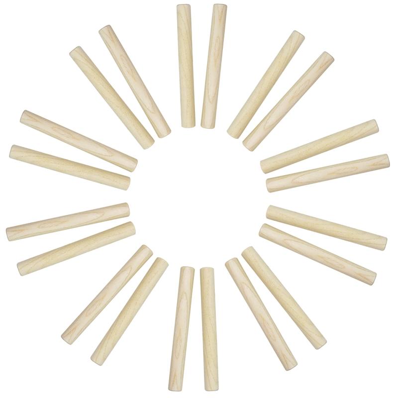 A-Star Claves - Natural Colour Packs Pack of 10 Claves, Castanets and Woodblocks#Size_Pack of 10