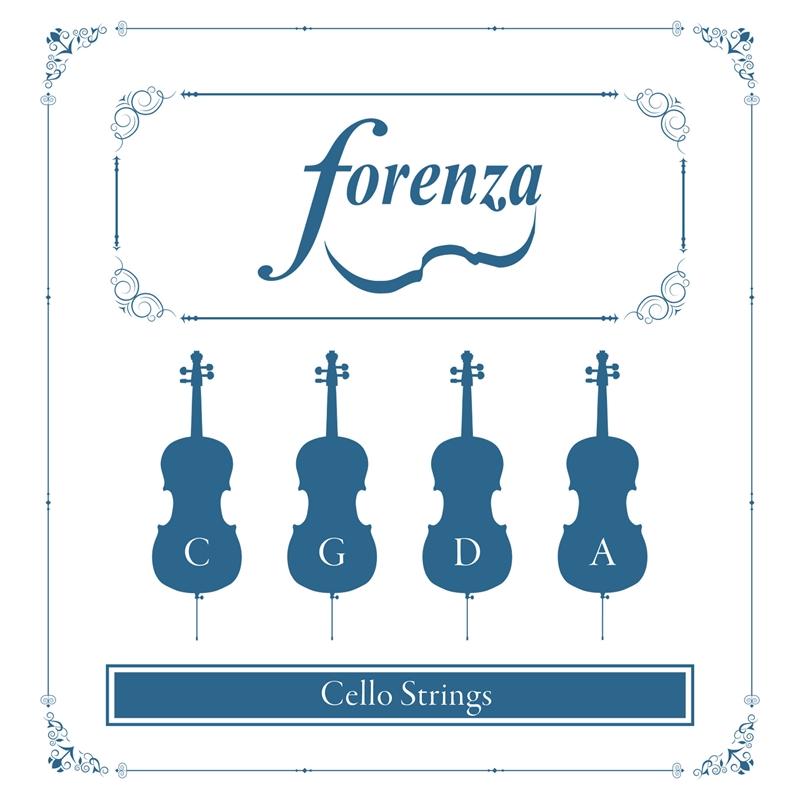 Forenza Cello Strings Set 4/4 to 3/4 Stringed Instruments - String Sets