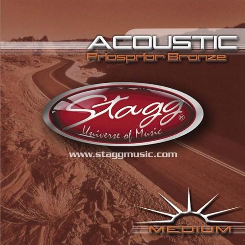 Stagg Phosphor Bronze Acoustic Strings Set - Medium Guitars & Folk - String Sets