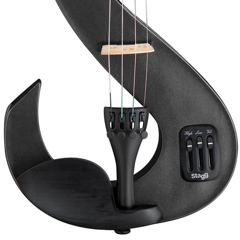 Stagg EVN Electric Violin Outfit Violins#Colour_Metallic Black