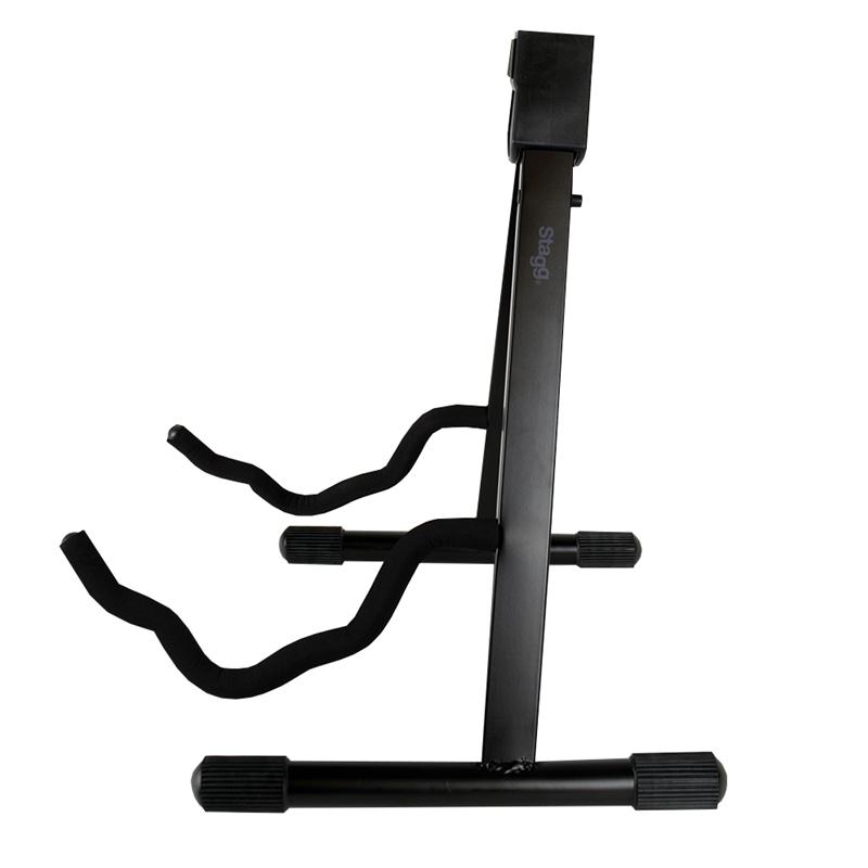 Stagg SGA108BK Guitar Stand - Universal A Frame Guitars & Folk - Stands and Straps